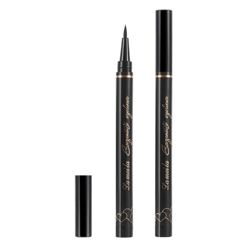 Eyeliner black pseudo plain makeup easy makeup sweat not easy to decolorization not easy to blooming natural eyeliner
