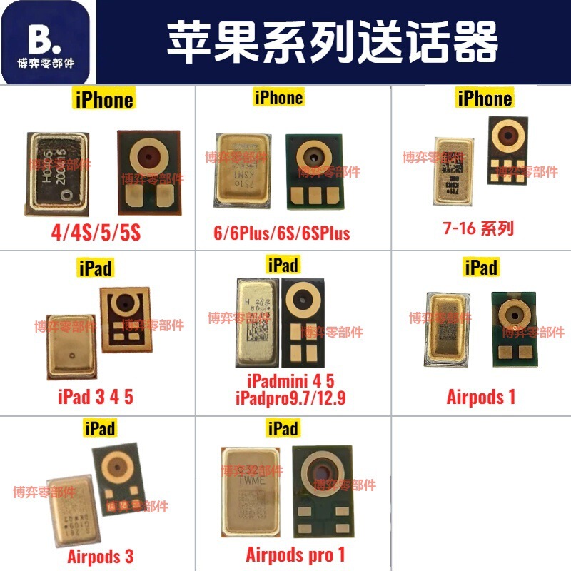 Suitable for Apple 12 13 14 15 16 7P XS 11Promax Ipadmini AirPods Microphone Suitable for Apple 12 13 14 15 16 7P XS 11Promax Ipadmini AirPods Microphone