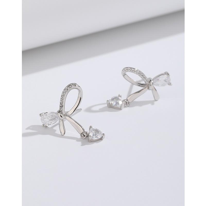 Pendientes de arco para las mujeres 925 plata esterlina nicho diseño de alto grado simple todos-Partido pendientes 2023 nuevos pendientes