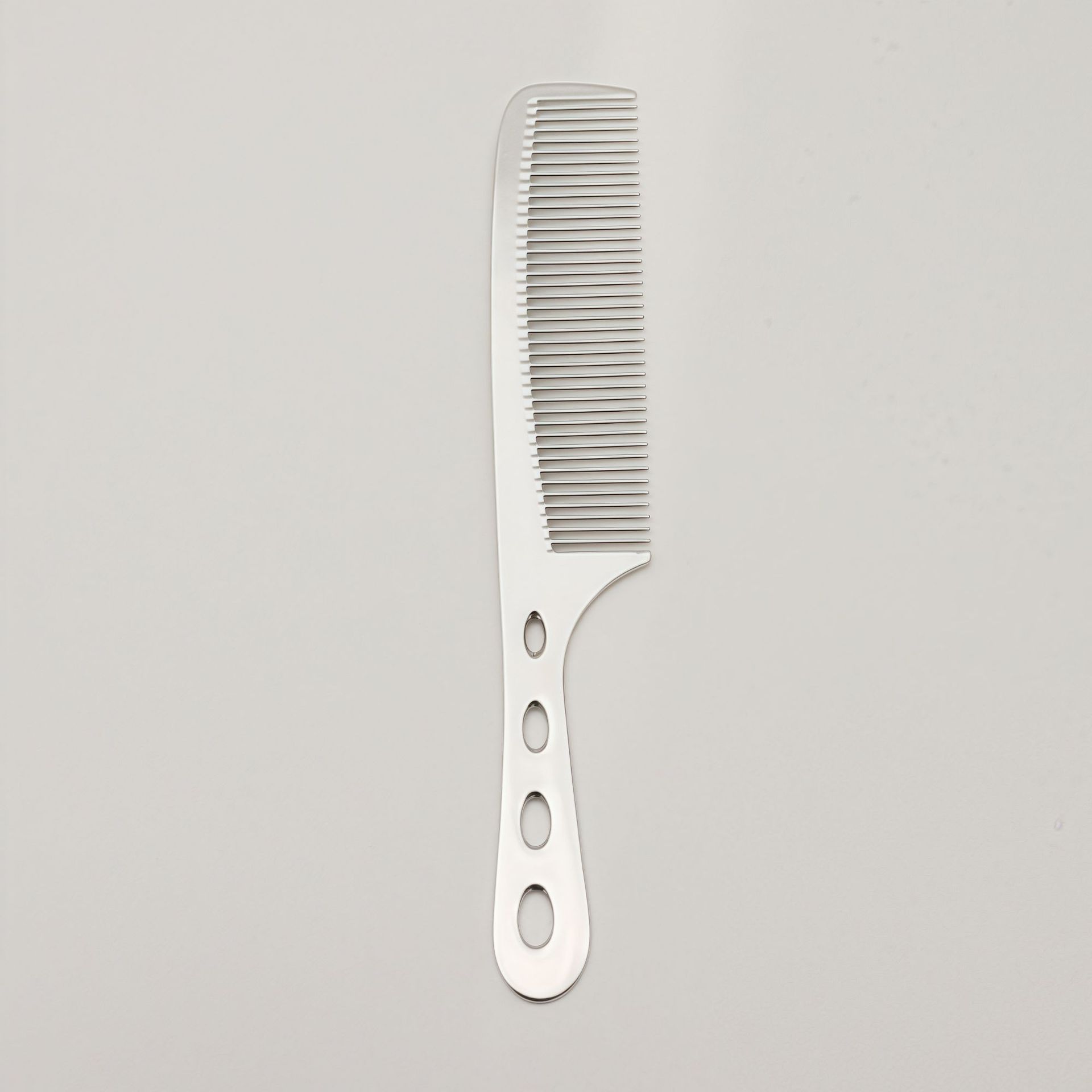 Peine de barbero para cortar el cabello, peine plano, peine galvanizado, peine de aluminio espacial, peine ligero para cortar el cabello en casa, peine tipo manzana, peine de peluquería para mujer.