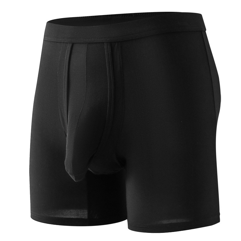 Ropa interior para hombres boxeadores separación de balas pantalones cortos deportivos de verano cómodos hombres transpirables boxeadores pantalones alargados piernas