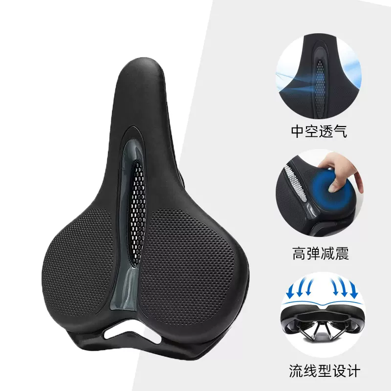 山地自行车坐垫公路车加厚鞍座户外骑行中空透气舒适坐垫骑行配件