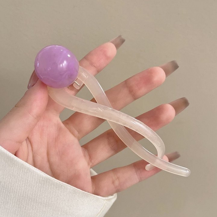 後頭部にツイストクリップが付いた新しいスタイルのワンラインヘアクリップ、軽い高級感と高級感のあるヘアクリップ、女性用のアヒルのくちばしクリップヘッドドレス|undefined