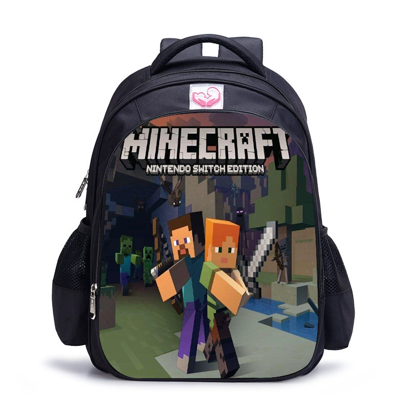 Замеченная новая модель Minecraft, школьные ранцы для учеников начальных и средних классов, детский рюкзак рюкзак рюкзак