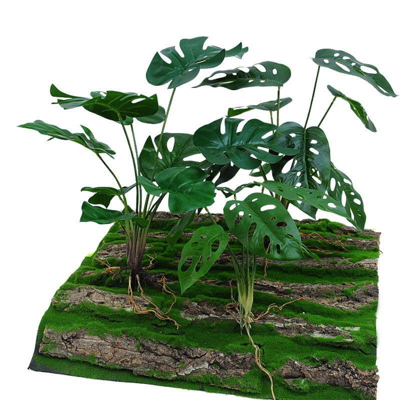 Planta artificial planta verde flor artificial decoración interior paisaje hidropónico hierba artificial planta verde artificial planta decoración de la pared flor hojas