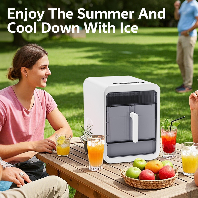 Cross-Border Exclusive 110V Ice Maker Ice Maker Commercial Household Mini All-In-One Ice Making Machine Can Be Customized