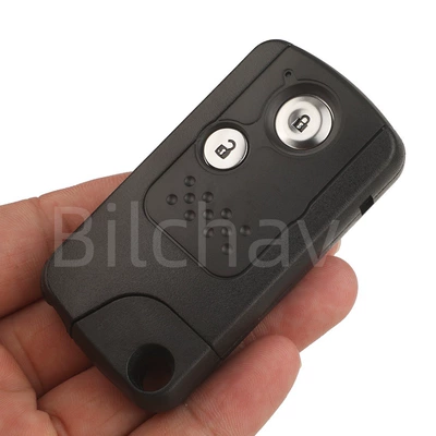 Suitable for 2/3 button Honda Civic, Odyssey, Accord, CRV smart card remote control car key replacement shell (Car Keys) - 2-keys