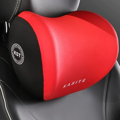 Headrest Seat Cushion Driving Seat Backrest - 1-headrest-red