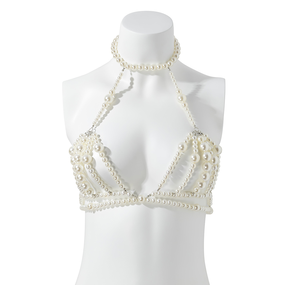 Wholesale Jewelry Fashion Sexy Multi-layer Imitation Pearl Body Chain Nihaojewelry display picture 10