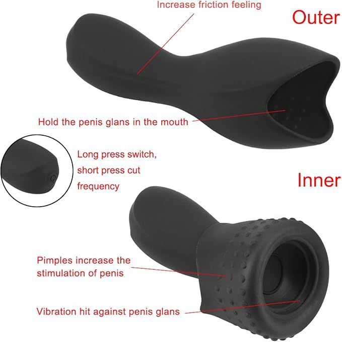 Knight Vibrating Urethra Insertion Stick with Replaceable Silicone Head, Button Control Prostate Trainer — detail image 2