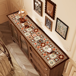 Cross-border American leather shoe cabinet household universal dust cover TV cabinet protective pad coffee table bedside table cover wholesale