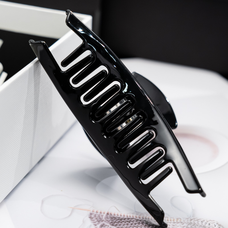 French-Style Acetate Curved Claw Clip Leopard Print Large Hairpin High-End Women's Hair Accessory Hot-Selling Accessory Yiwu Hair Accessory