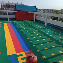定制篮球场幼儿园聚丙烯PP悬浮式拼装运动地板专用悬浮地板