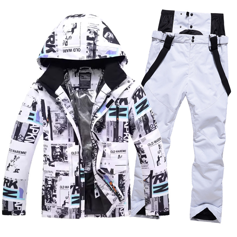 ski suits for men, windproof, waterproof, warm and breathable, one piece delivery, single and double board skiing clothes and pants_voghion.com