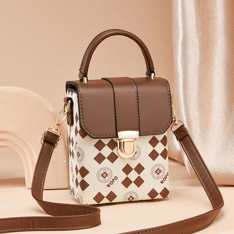 2024 nuevo bolso de mujer minibag bolso de teléfono móvil de moda simple bolso de mensajero de hombro impreso de mujer bags