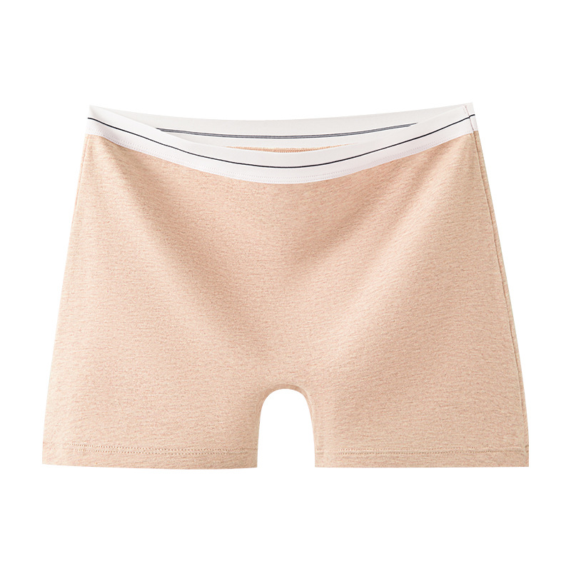 Calzoncillos de algodón bóxer de cintura alta de algodón de color Calzoncillos deportivos de entrepierna antibacterianos de grado 10A