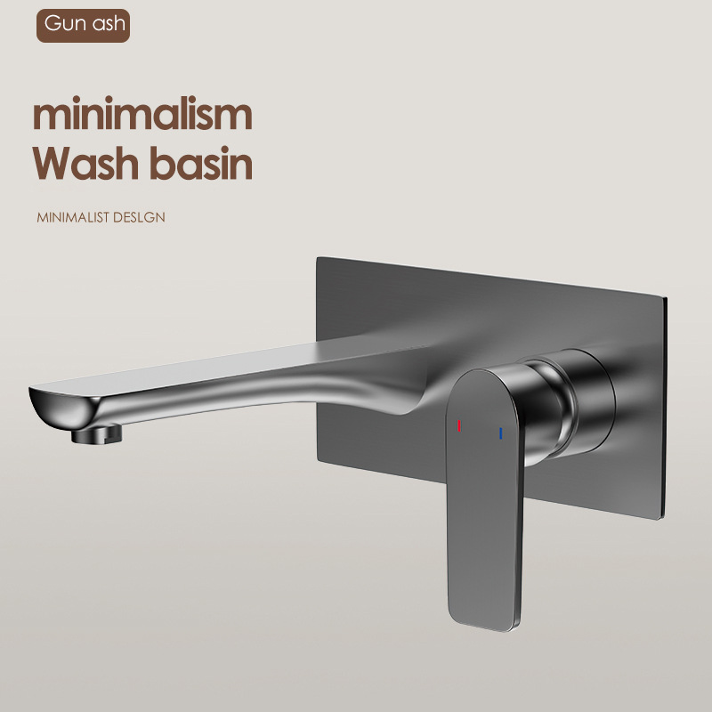 Uno por uno, los grifos en la pared están ocultos con lavabos faciales incrustados, lavabos, lavabos de pared enterrados, lavabos fríos y calientes