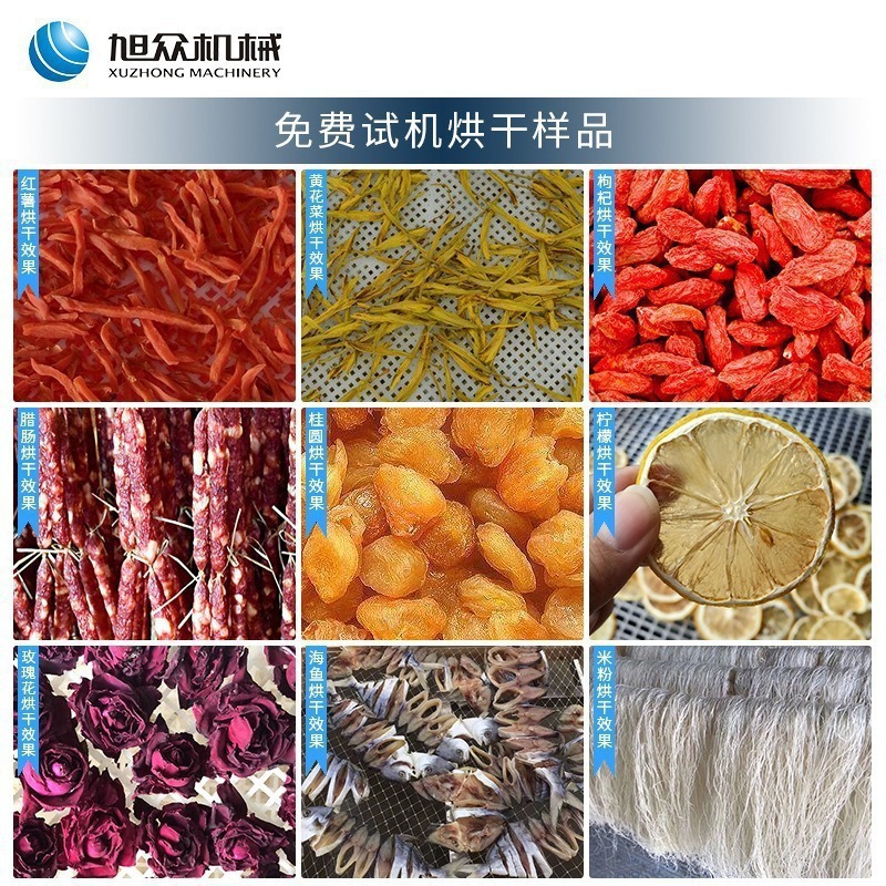 Seco de aire de energía caliente de Xuzhong para material medicinal comercial hongo equipo de secado de frutas y verduras caja de secado de deshidratación image 4