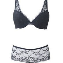 厂家批发代发女士内衣蕾丝性感聚拢少女深V 调整型文胸套装9118B