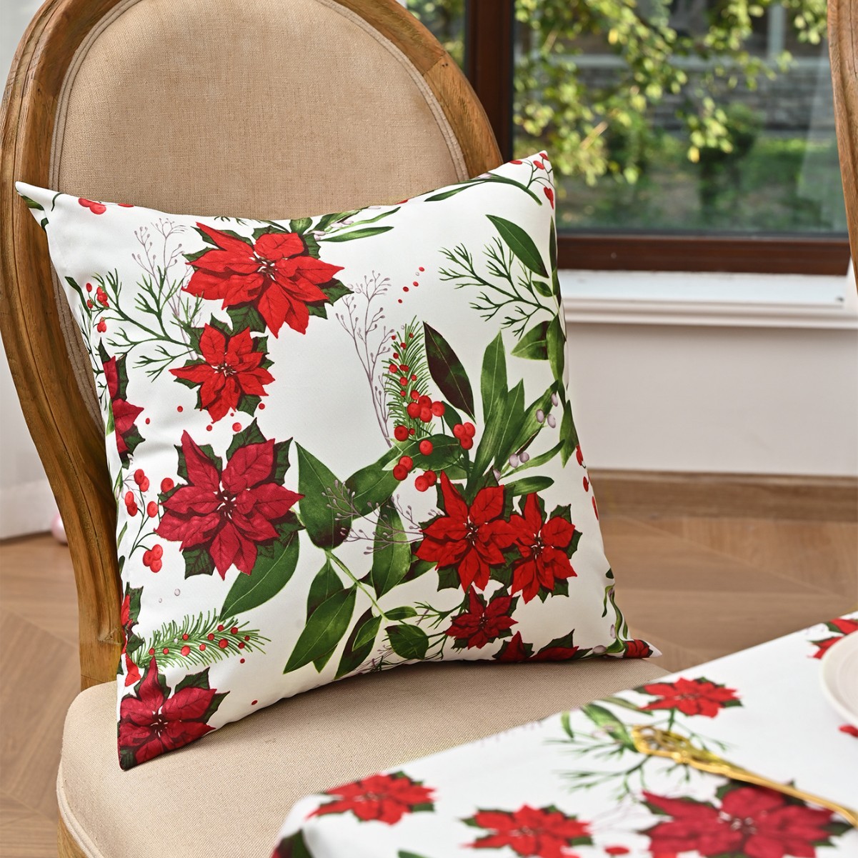 Transfronterizo nuevo estilo de Navidad impresa almohada INS estilo de moda europea y americana Navidad almohada almohada