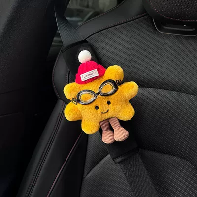 Protective Goggles, Sunflower Lemonade, Seatbelt: Seat belt shoulder pad - black-shoulder-pads-sunflower-red-hat-no-specifications
