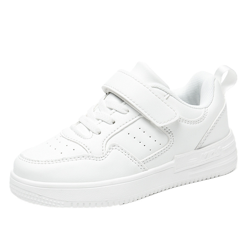 Niños transfronterizos zapatos blancos de verano nuevos niños estudiantes zapatos deportivos blancos del campus de moda zapatos casuales para niñas