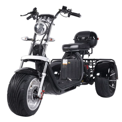 Cross-border EEC Harley Electric Tricycle Wide Tire Off-road MSDS Battery Car Two-wheeled Adult Skateboard Scooter (Elektrikli skuterlər) - frame-only-no-battery-no-motor