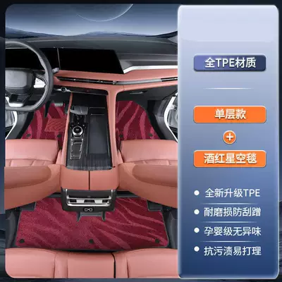Tpe Door Sill Mats for: Modelə uyğun ayaqaltı - standard-tpe-door-sill-mats-burgundy-starry-sky-blanket-standard