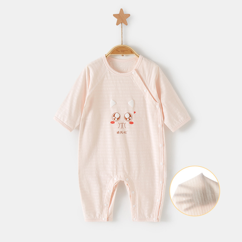 Mono de bebé traje de verano mameluco niño delgado pijamas de manga larga hombres y mujeres mameluco ropa de bebé recién nacido
