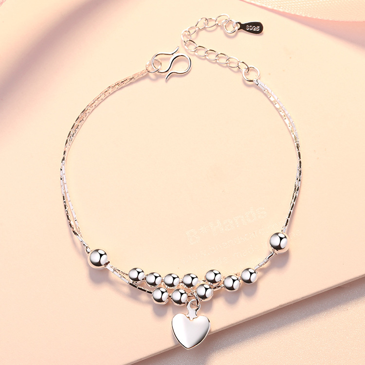 Europe and America Peach blossom love Mini heart-shaped Peach Anklet Bracelet girl student 9.9 Cheap TaoBao Manufactor Source of goods