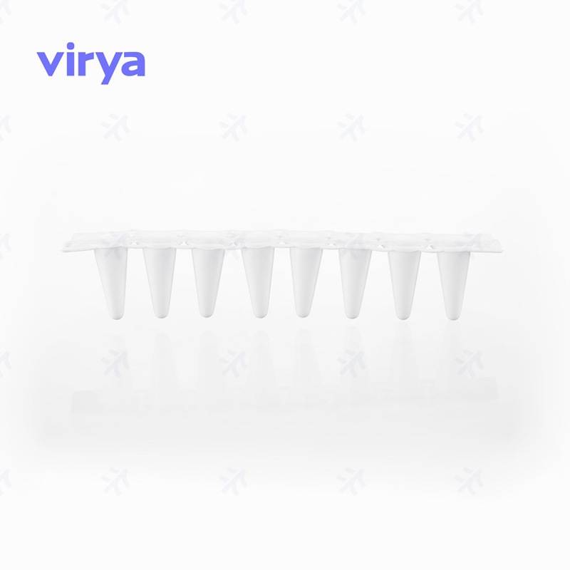 Virya 0.2mlPCR 8联排管盖 适用于PCR八联管或96孔PCR板 r