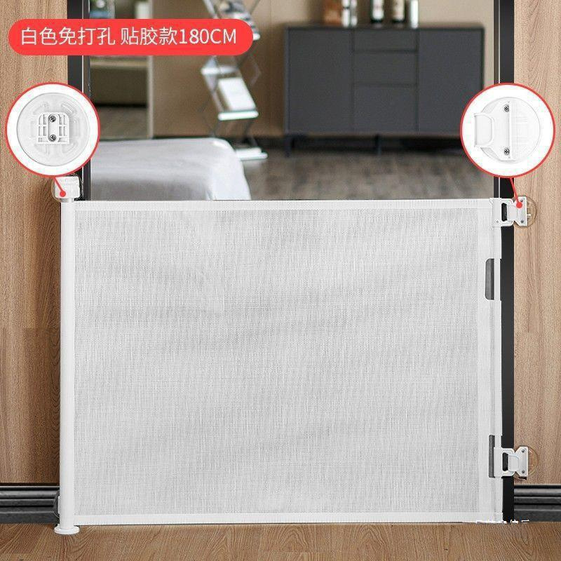 Fence Indoor Baby and Kids Door Fence Retractable Foldableing Pet Isolation Guardrail Stairway Protection Independent Station