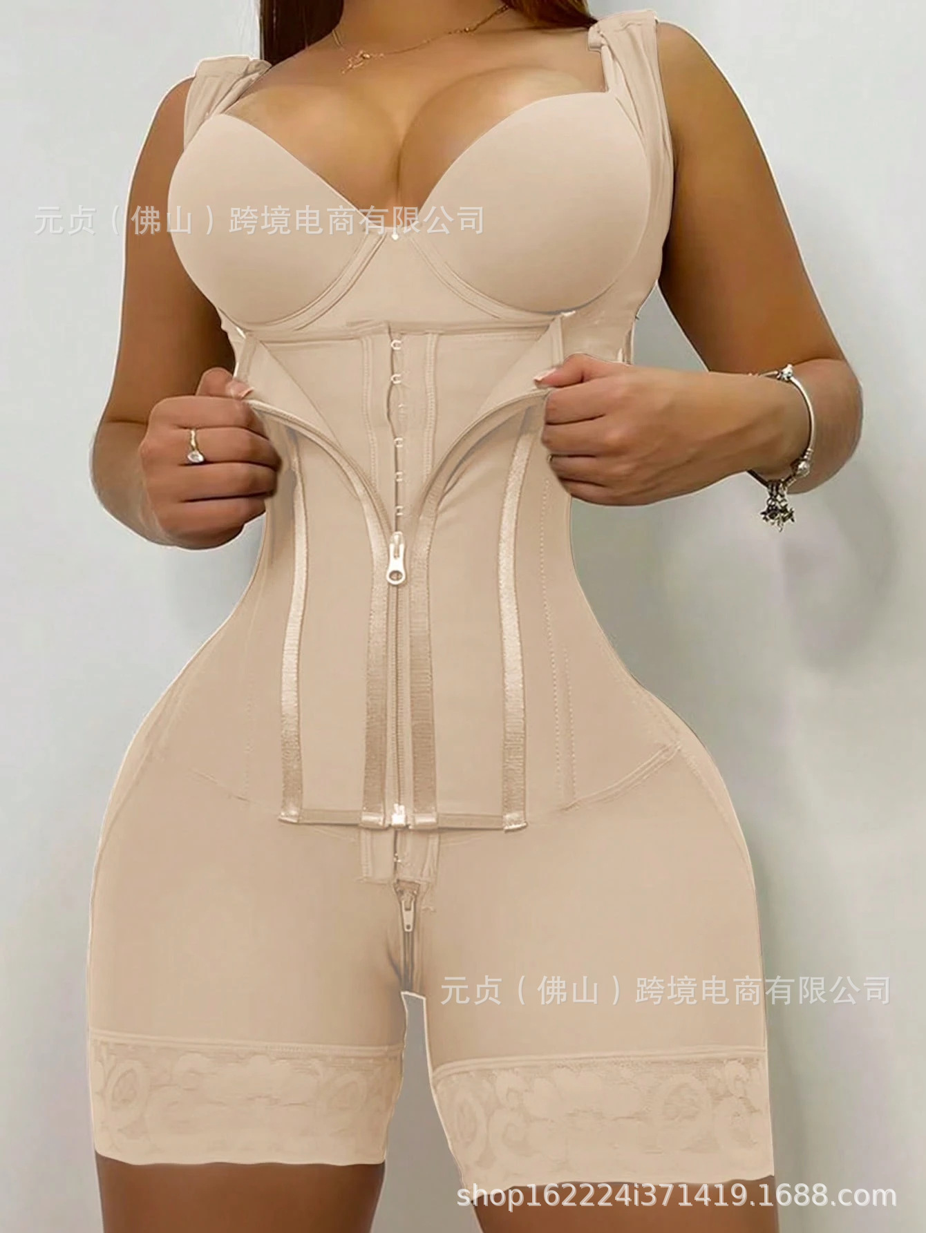 Mono moldeador de cuerpo, faja moldeadora de una pieza, faja moldeadora de control de abdomen, faja moldeadora de una pieza para todas las estaciones, prenda de poliéster y látex.