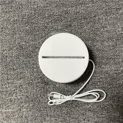 ソースメーカー雰囲気アクリル3DナイトライトベースUSBダイレクトプラグ充電単色目の保護クリエイティブ