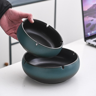 Large Ashtray Creative Stylish Fashion Ceramic Ashtray Home Retro Chinese Accessible Luxury Living Room Office Trendy