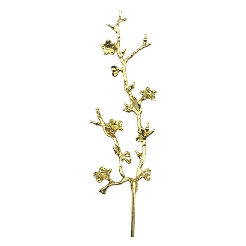 diy ancient costume Hanfu Palace step-by-step color retaining plum blossom hairpin headdress tassel hairpin accessories factory outlet