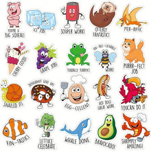 N 58886 Cartoon Animal Reward Stickers ��ͨ���ｱ����ֽ