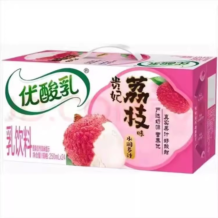 优酸乳250ml*24盒整箱原味蓝莓草莓牛奶含乳饮料学生营养早餐|undefined