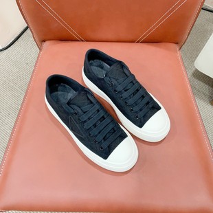 European Station 2025 New All-match Withered Plaid Flat Casual Shoes Pujia Triangle Plaid Embroidered Lace-up Canvas Shoes