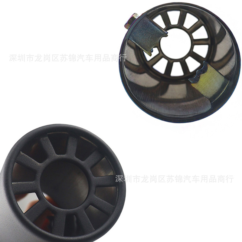 Car Modification 63mm Exhaust Pipe Colorful Silver Stainless Steel Tail Pipe Single Pipe Flower Window Stainless Steel Silencer Tail Pipe