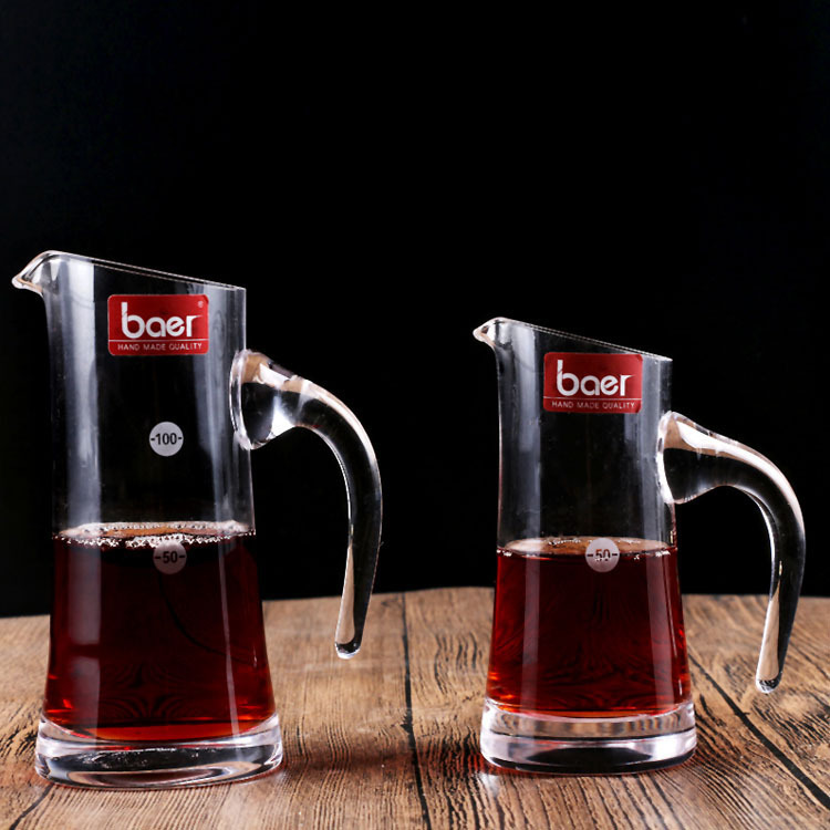 Campana de vidrio transparente separador de licor jarra de vino olla espíritus masculino taza copa de vino botella de agua fría