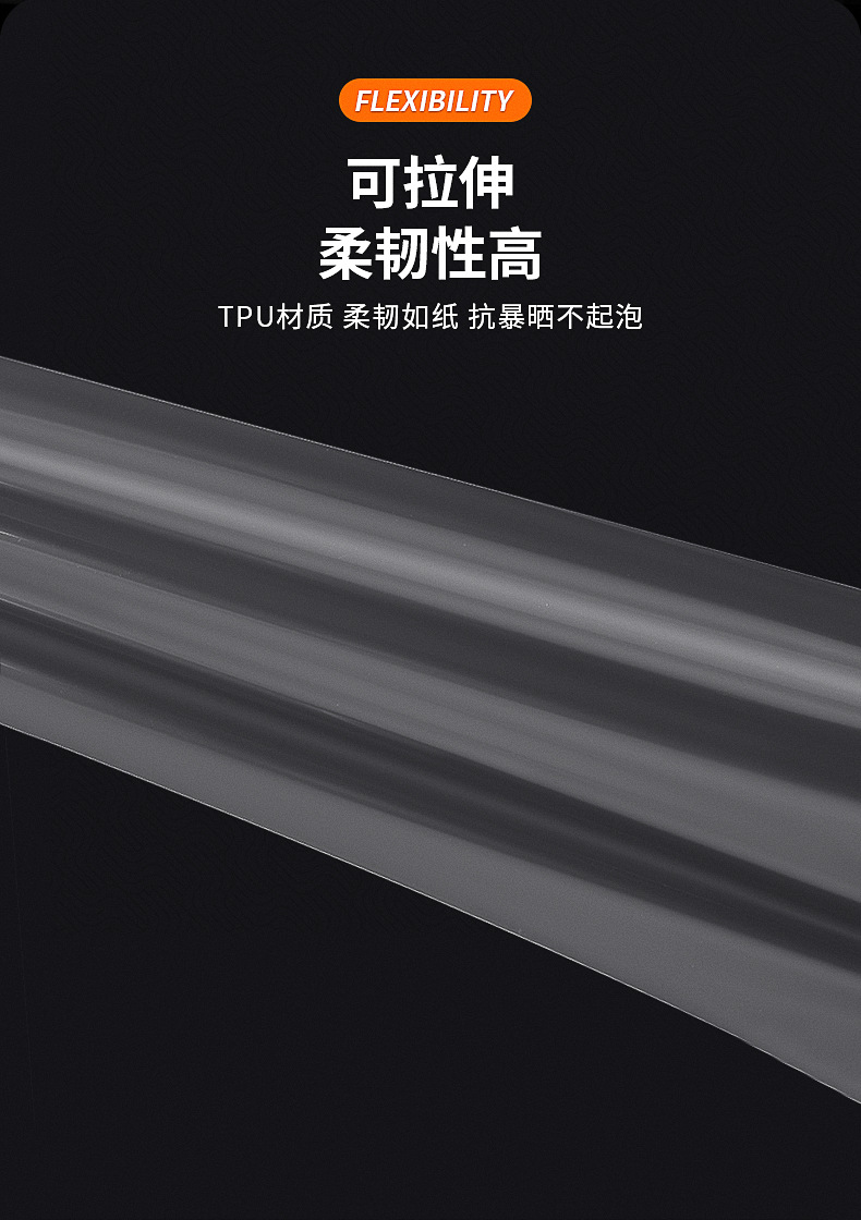 Headlight Film TPU Smoked Black Protective Film For 300/500