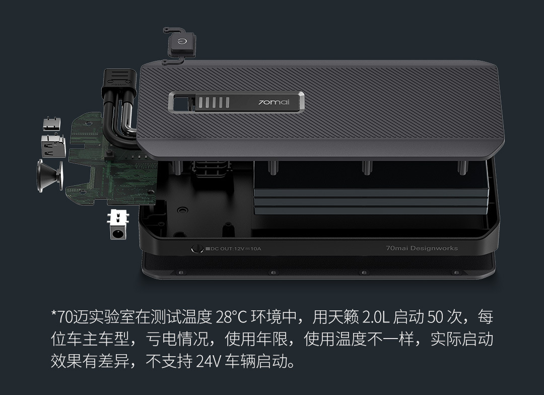 70Mai Rescue Lighting Battery Car Battery Emergency Starting Power Supply Max Ignition Jump Starter Charger