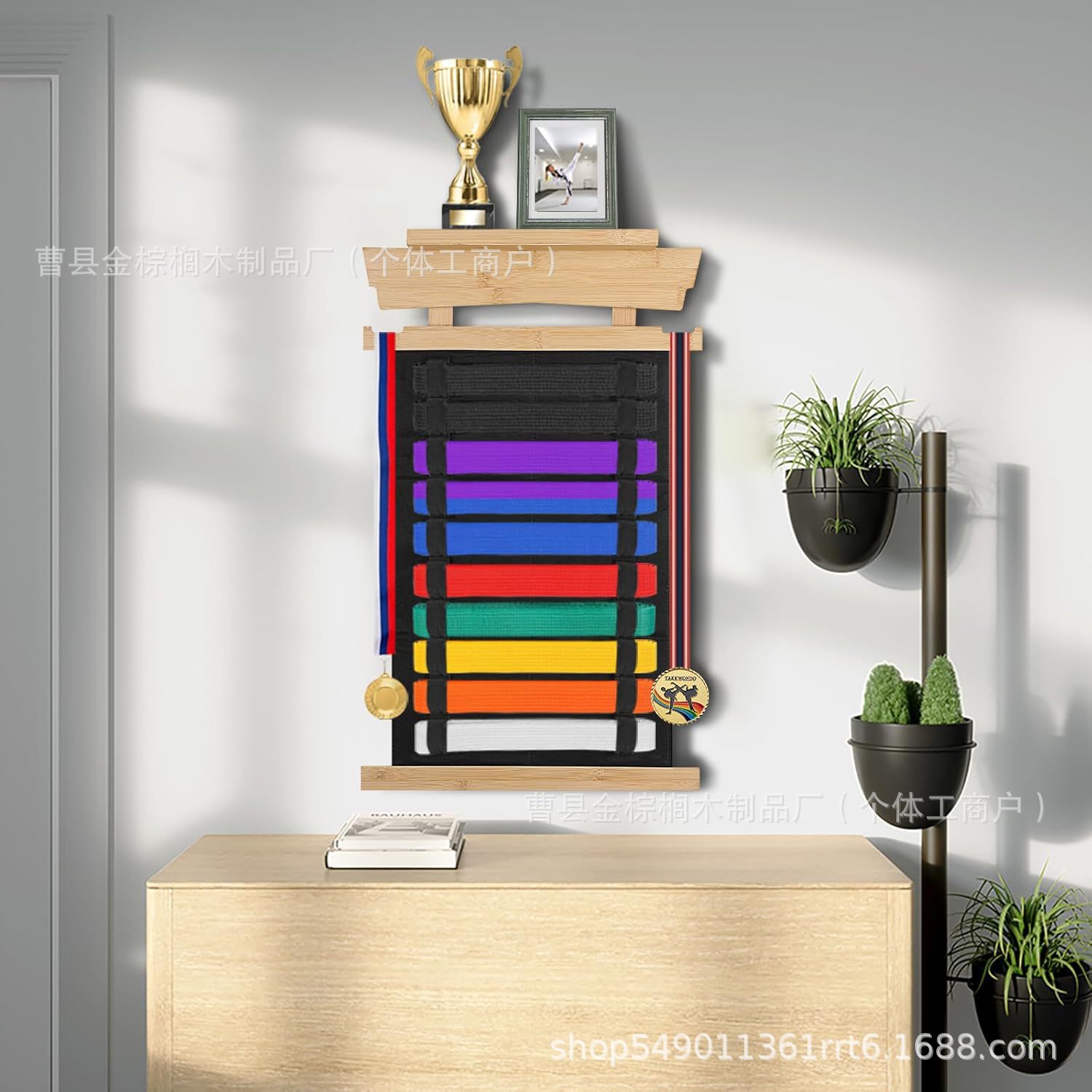 Taekwondo Belt Display Rack, Belt Hanger, Karate Martial Arts Promotion Belt Rack, Belt Display Rack, Belt Rack