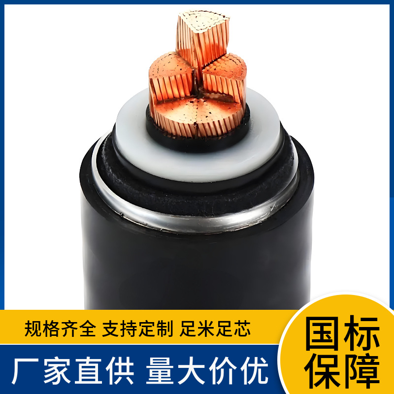 YJV22 3*100 185 240 300 400 500 630平方6/10KV中压电力电缆