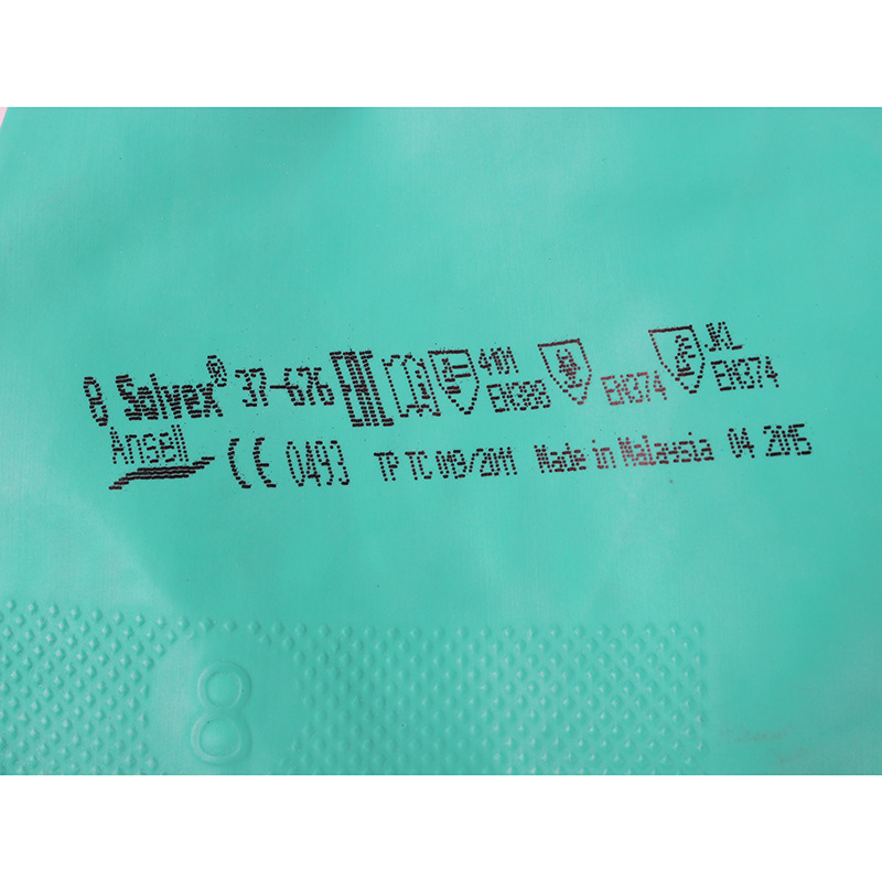 Ansel 37 - 676 guantes químicos de nitrilo verde guantes de protección laboral resistentes a ácidos y álcali 37 - 176 economía 175