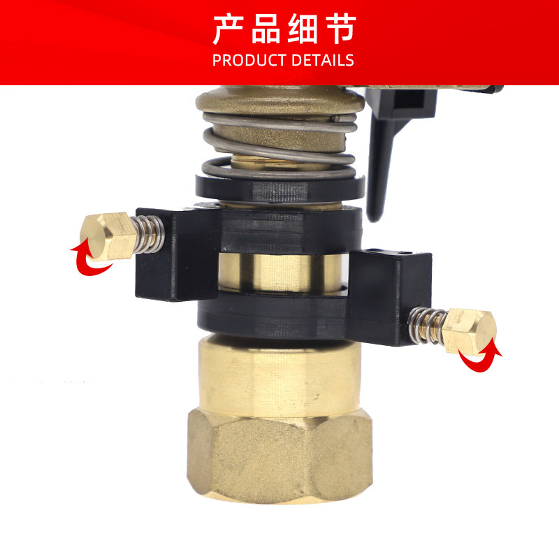 Pistola de rociador de brazo de cobre 360 grados rotación automática de riego por pulverización de jardín de césped herramientas de riego de ahorro de agua sin impuestos