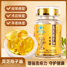 灵芝孢子油蓝帽认证增强免疫力软胶囊60粒破壁灵芝孢子粉萃取