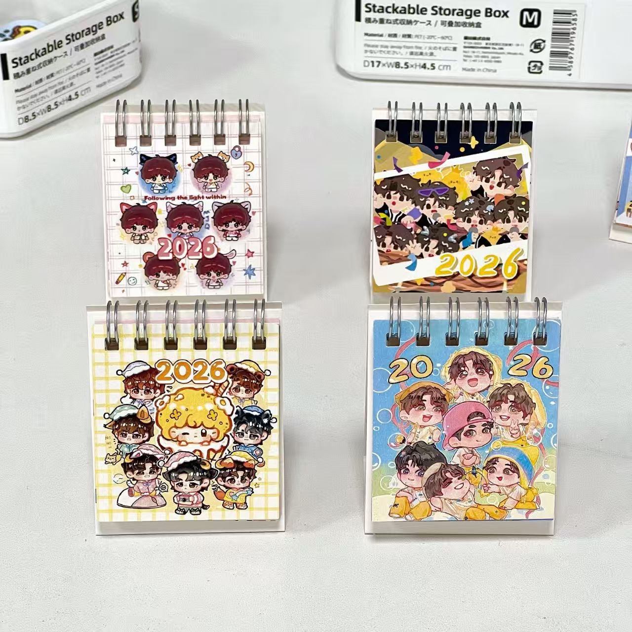 Tnt Series Small Desk Calendar 2026 New Year Song Yaxuan Liu Yaowen Calendar Mini Desktop Ornament Desktop Student Girl