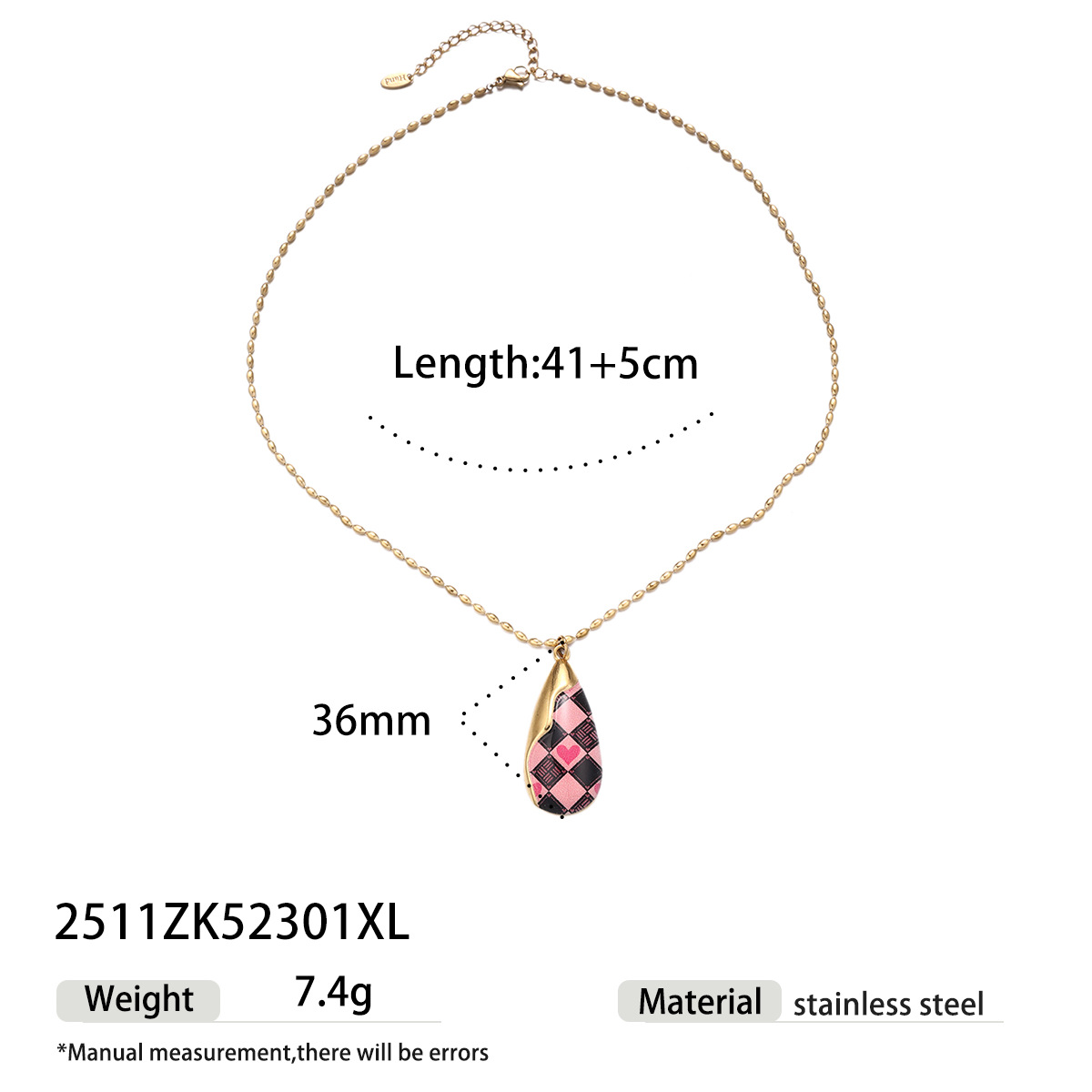 Collar de acero de titanio de lujo ligero de nicho de goteo de flores colgante de collar de clavícula joyería de venta caliente transfronteriza image 8